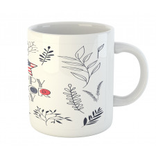 Floral and Leafy Concept Mug