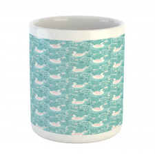 Gracious Flowers Lake Art Mug