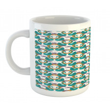 Mystic Aquatic Bird and Sun Mug