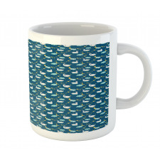 Aquatic Birds at Night Star Mug