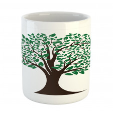 Simplistic Tree Leaves Art Mug