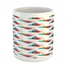 Tropical Leaves Wild Flower Mug