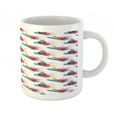 Tropical Leaves Wild Flower Mug