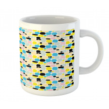 Modern Sketchy Circles Art Mug