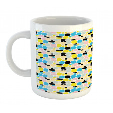 Modern Sketchy Circles Art Mug