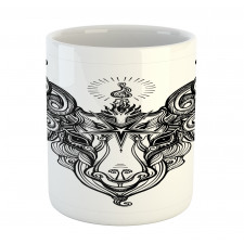 Satanic Goat Head Sketch Mug