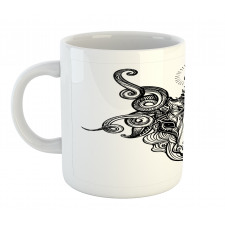 Satanic Goat Head Sketch Mug