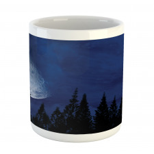 Forest Night Silhouette Mug