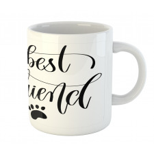 Positive Paws Words Mug