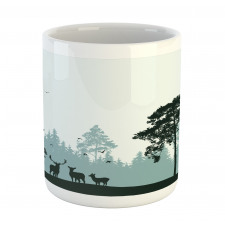 Forest Silhouette Art Mug