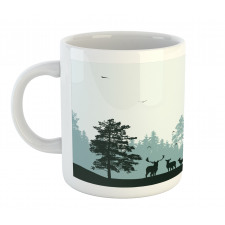 Forest Silhouette Art Mug