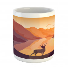 Bird Mountain Reindeer Mug