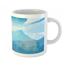 Mountain Fauna Sunrise Mug