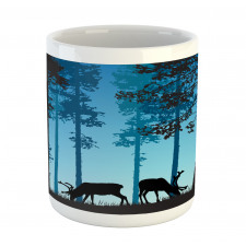 Wild Animal Elk Forest Mug