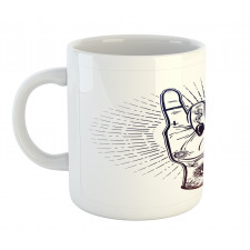 Tattooed Hand Raised Mug