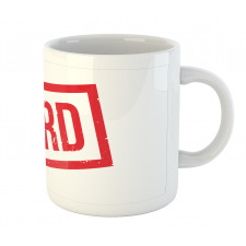 Nerd Wording Grunge Style Mug