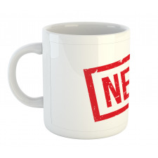 Nerd Wording Grunge Style Mug