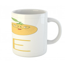 Nerdy Orange in Eyeglasses Mug