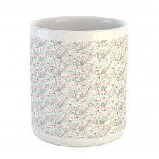 Outline Lotus Flowers Mug