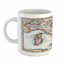 Old Italy Map Mug