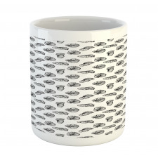 Philodendron Leafy Motif Mug