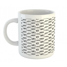 Philodendron Leafy Motif Mug