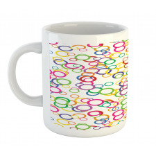 Colored Geometric Circle Mug