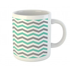 Geometric Wavy Zigzag Mug