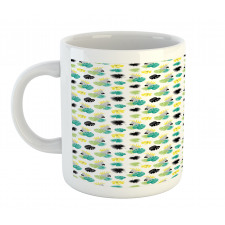 Monstera Leaves Parrots Mug