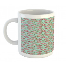 Classical Pastel Tone Floral Mug