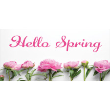 Spring Welcoming Floral Photo Mug