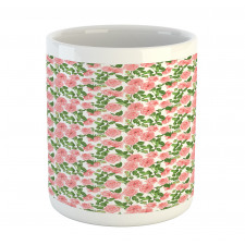 Pink Vintage Vintage Flower Mug