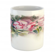 Watercolor Romantic Flowers Mug