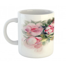 Watercolor Romantic Flowers Mug