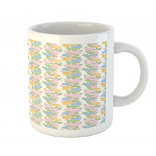 Pastel Tones Blossom Flowers Mug