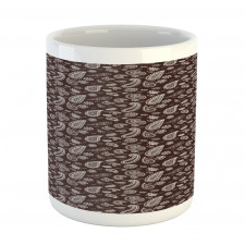 Damask Flowers Motif Mug