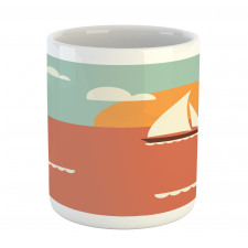 Sailboat Dawning Sun Mug