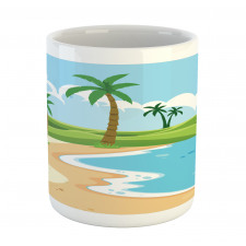 Coast with Grass Palm Mug