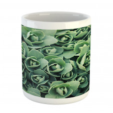 Macro Blooming Leaves Mug