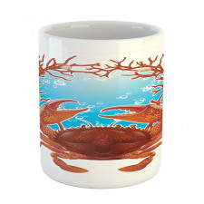 Seashells and Red Coral Mug