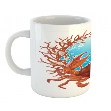 Seashells and Red Coral Mug