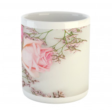 Close up Photo Flowers Mug