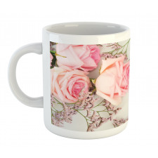 Close up Photo Flowers Mug