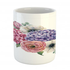 Hydrangea Mix Bouquet Art Mug