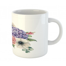 Hydrangea Mix Bouquet Art Mug