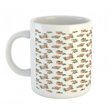 Repetitive Flowers Art Mug