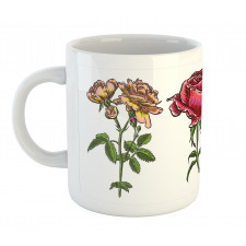 Various Rose Flower Types Mug