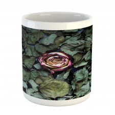 Rose Flower Dry Leaves Mug