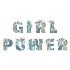 Girl Power Floral Art Mug