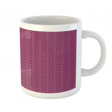 Magenta Floral Art Mug